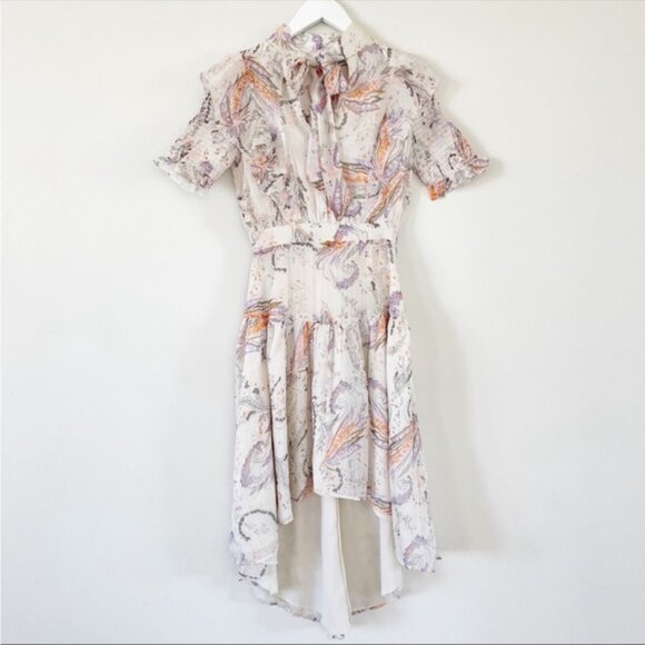 NWT WALTER BAKER Emma Hi-Lo Midi Dress, Color Romantic Vine, Size 6 - Picture 1 of 14